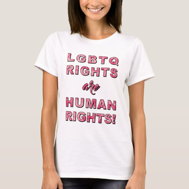 T-SHIRT DIREITOS LGBTQ... (Frente)