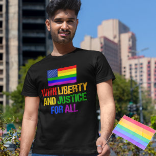T-shirt Direitos LGBTQ Arco-Íris Orgulho gay