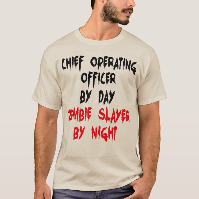 T-shirt Diretor de Operações da Zombie Slayer (Frente)