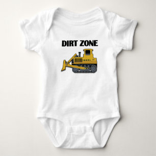 T-shirt Dirt Zone (Bulldozer) - Baby Jersey Bodydress 
