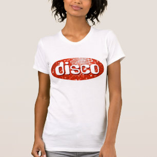 T-shirt Disco Azulejos Red 'Disco' senhoras petite white