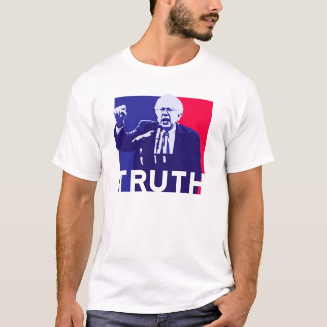 T-shirt Discurso das máquinas de lixar de Bernie da (Frente)