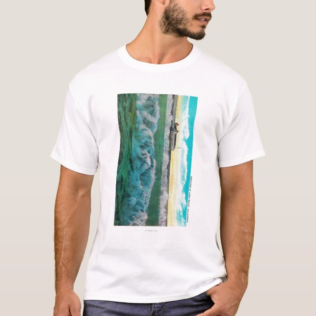 T-shirt Disjuntores em Long Beach, Califórnia (Frente)