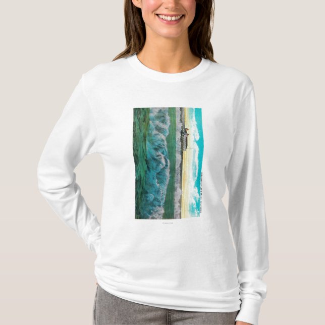 T-shirt Disjuntores em Long Beach, Califórnia (Frente)