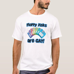 T-shirt Disquetes são Gays