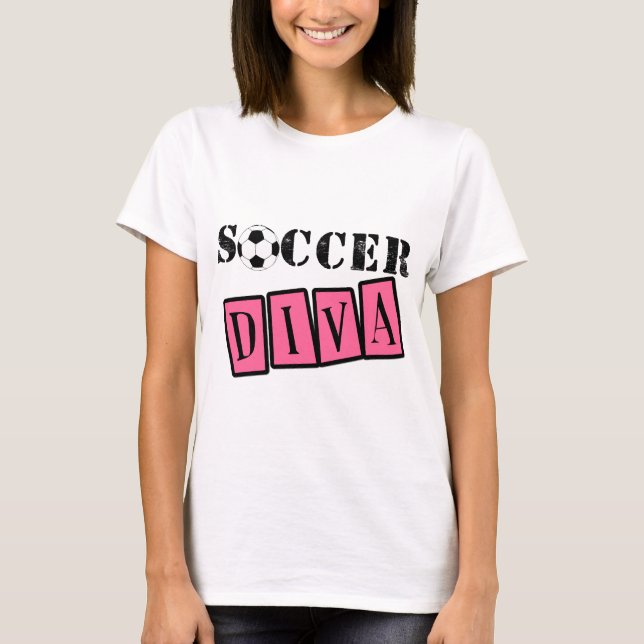 T-shirt Diva do futebol (Frente)