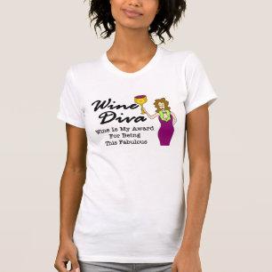 T-shirt Diva do vinho "fabulosa "