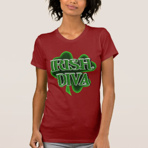 T-shirt Diva Irlandesa do Dia de Patrick