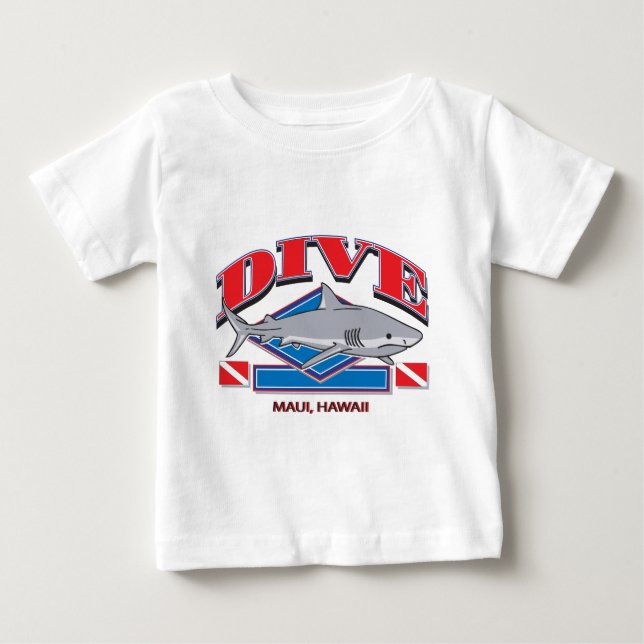 T-shirt Dive Hawaii, (Frente)