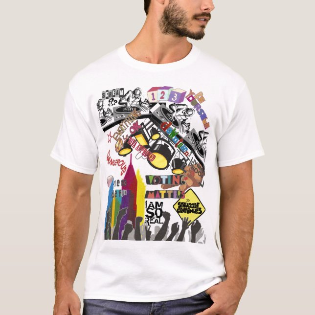 T-shirt diversão de dj (Frente)