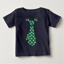 T-shirt Diversão do Shamrock Pattern Faux Tie Rua. Dia de 