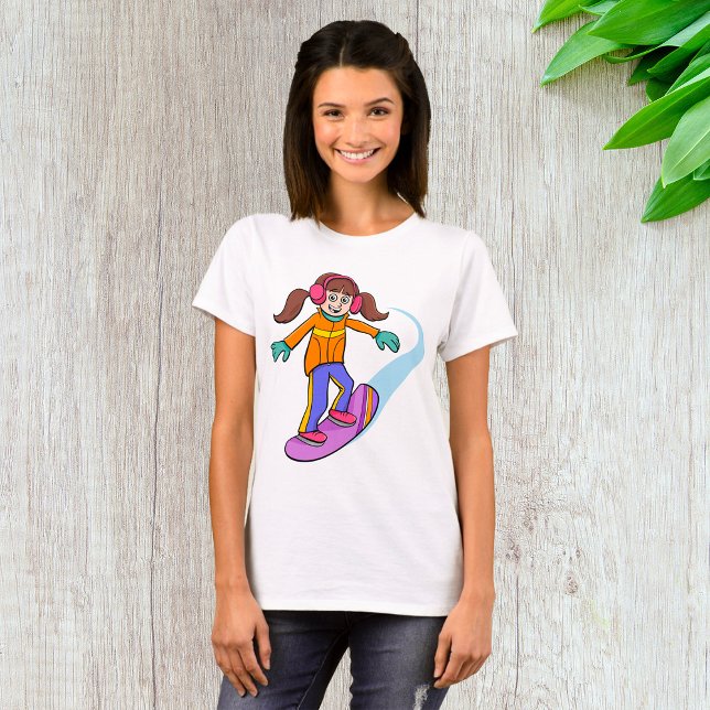 T-Shirt Divertida Com Neve (Criador carregado)