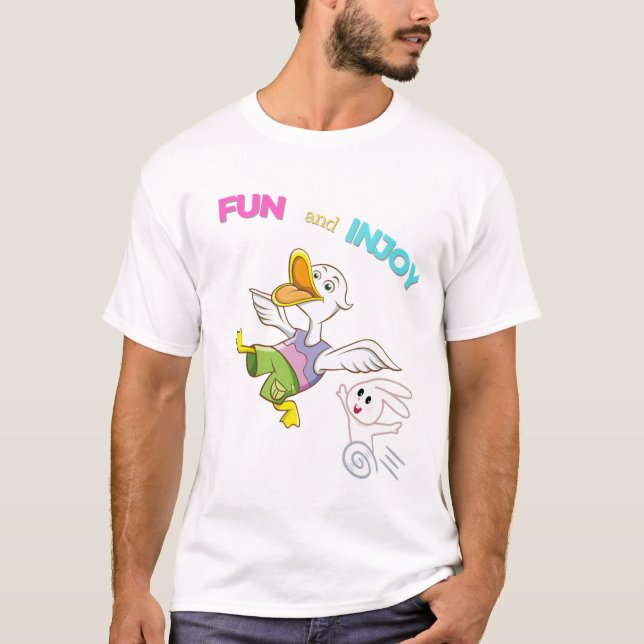T-Shirt divertida e alegre (Frente)
