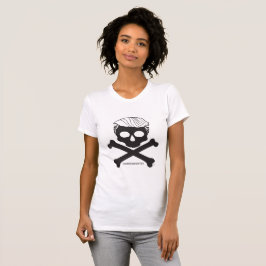 T-shirt Divertimento, branco do t das senhoras do
