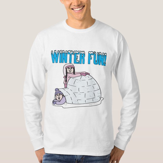 T-shirt Divertimento do inverno (Frente)