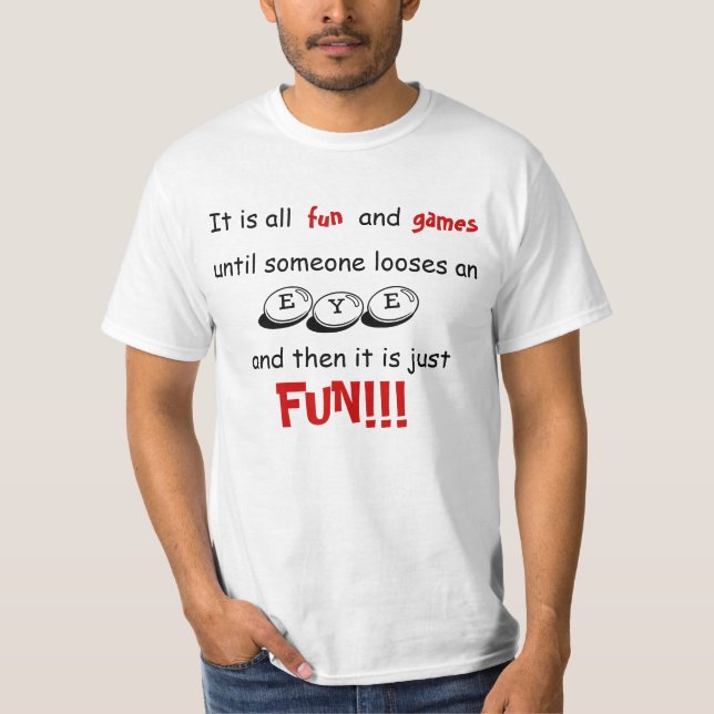 T-shirt Divertimento e jogos (Frente)