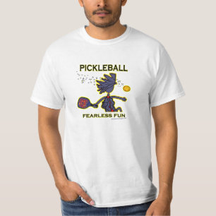 T-shirt Divertimento sem medo de Pickleball