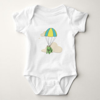 T-shirt Divertimento verde Onsie do guarda-chuva do