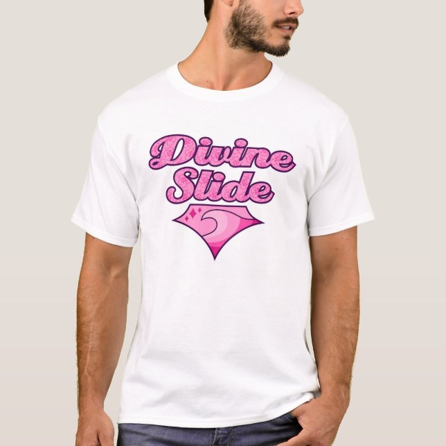 T-shirt Divine a corrediça mindinho (Frente)