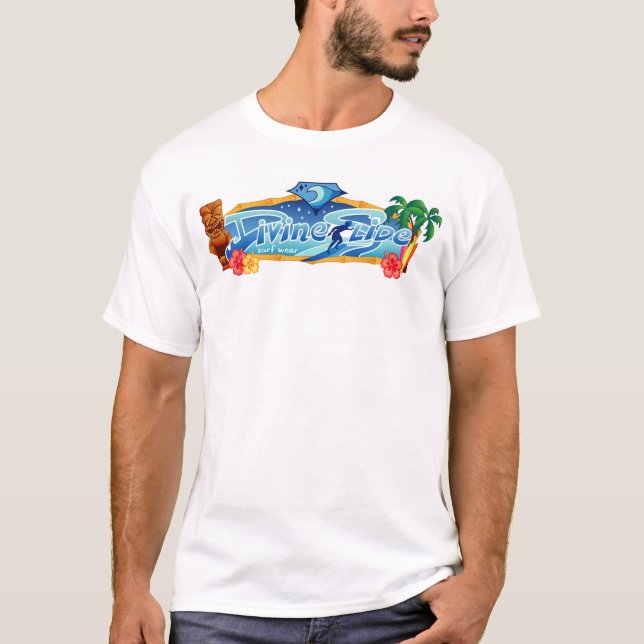 T-shirt Divine o surfista da meia-noite da corrediça (Frente)