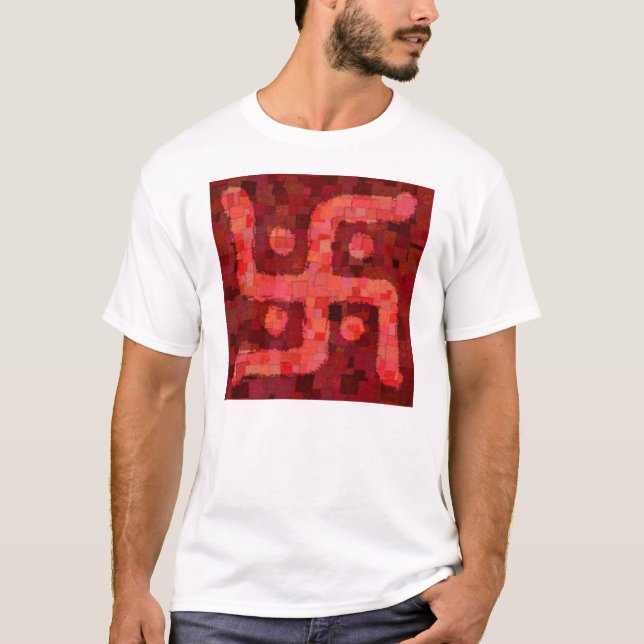 T-shirt divino da suástica 3 (Frente)