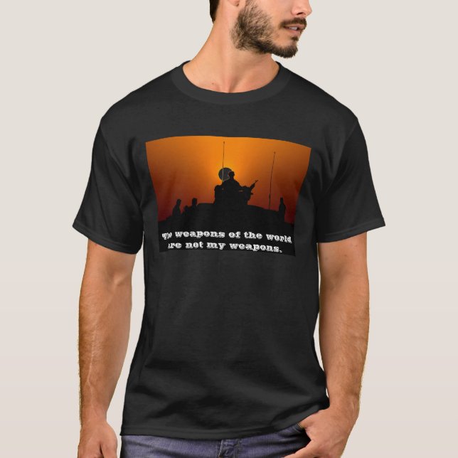 T-shirt divino do cristão das armas (Frente)