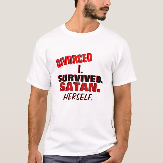 T-shirt divorciado engraçado (Frente)
