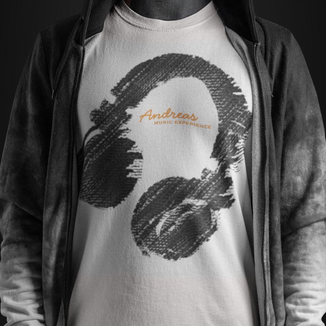 T-shirt DJ Tee d.j personalizado Legal (cool music only)