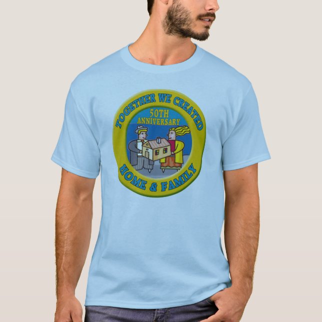 T-shirt do 50º aniversário de casamento (Frente)