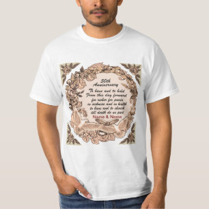 t-shirt do 50º aniversário de casamento