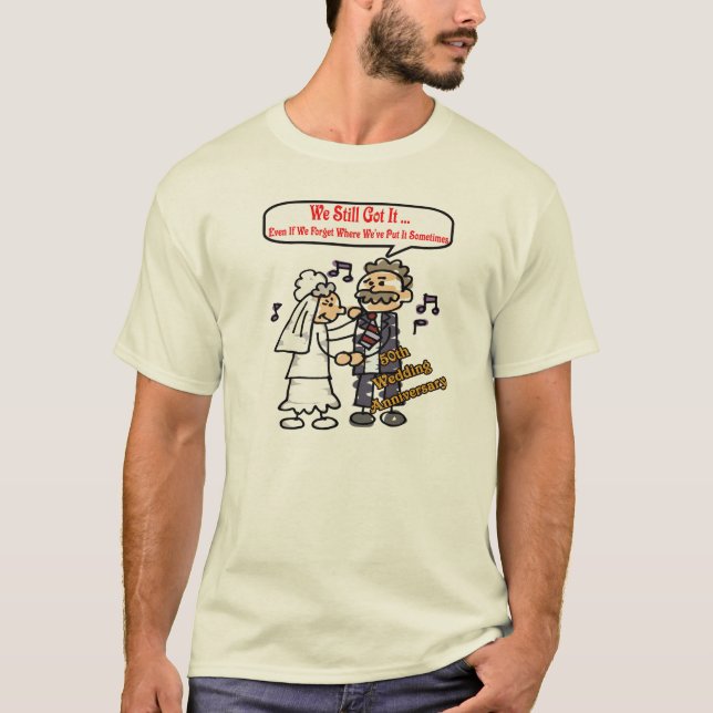 T-shirt do 50º aniversário de casamento (Frente)