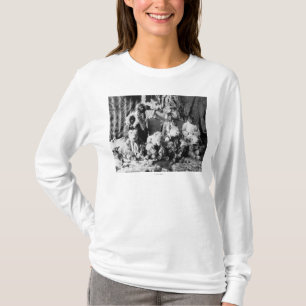 T-shirt Do "a dança lobo" do Kaviagamutes