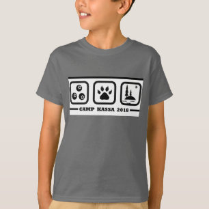 T-shirt do acampamento de Verão da juventude