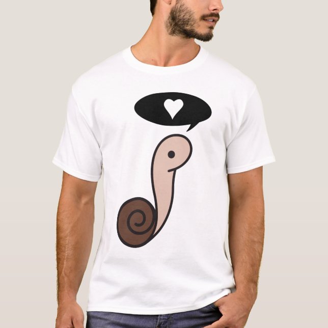 T-shirt do Adorability do caracol (Frente)