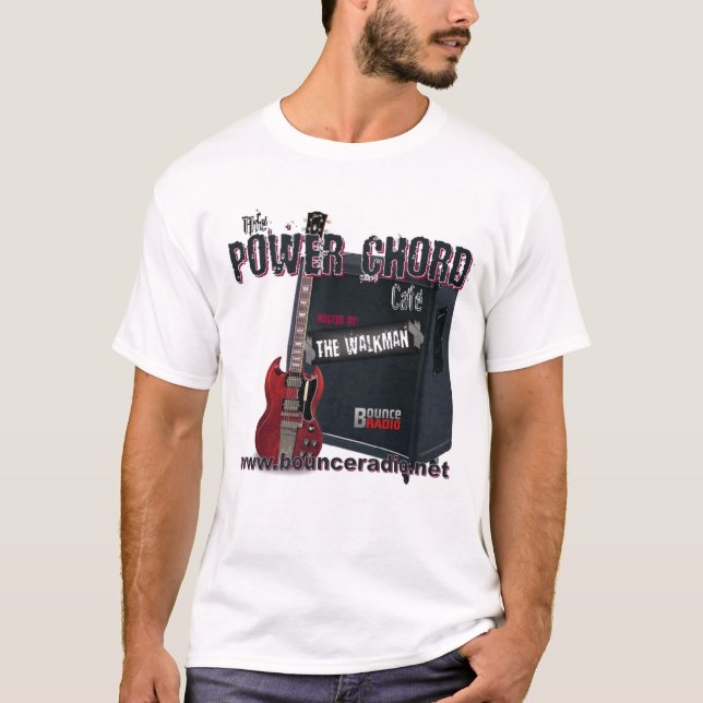 T-shirt do adulto do café da corda do poder (Frente)