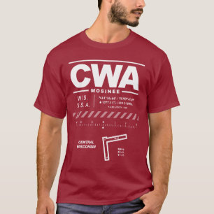 T-Shirt do Aeroporto Central de Wisconsin CWA