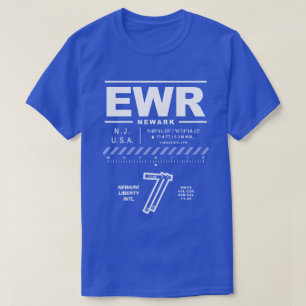 T-Shirt do Aeroporto Internacional de Newarty