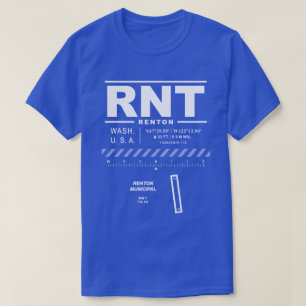 T-Shirt do Aeroporto Municipal de Renton (RNT)