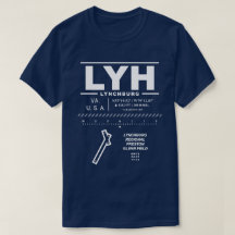 T-Shirt do Aeroporto Regional de Lynchburg