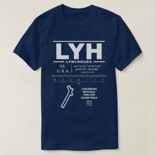 T-Shirt do Aeroporto Regional de Lynchburg