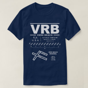 T-Shirt do Aeroporto Regional de Vero Beach (VRB)
