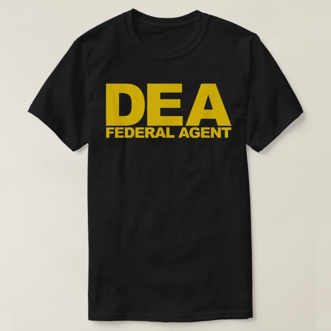 T-Shirt do Agente Federal DEA (Frente do Design)