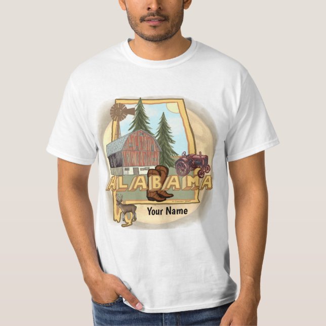 t-shirt do Alabama (Frente)