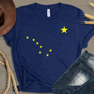 T-shirt do Alasca da bandeira