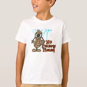 T-shirt do alerta da alergia do amendoim para