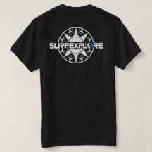 t-shirt do algodão do surfEXPLORE