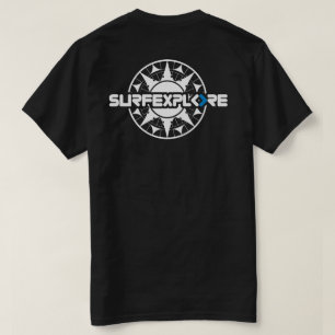 t-shirt do algodão do surfEXPLORE