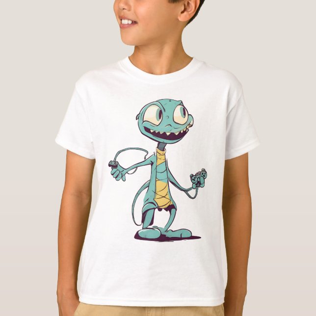 T-Shirt do alienígena Unisex Kid (Frente)
