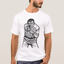 T-shirt do alvo do tipo mau