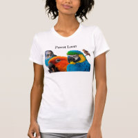 T-shirt do amante do papagaio